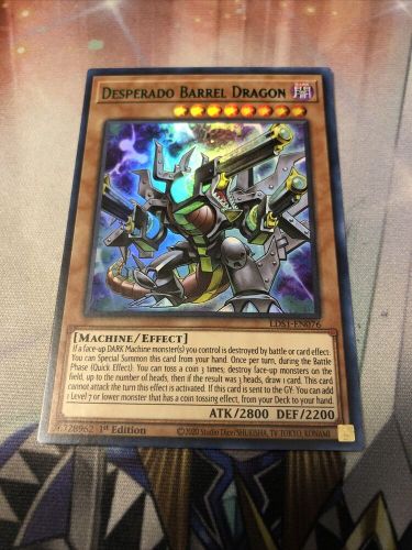 1x nm  desperado barrel dragon (green) - lds1-en076 - ultra rare 1st edition