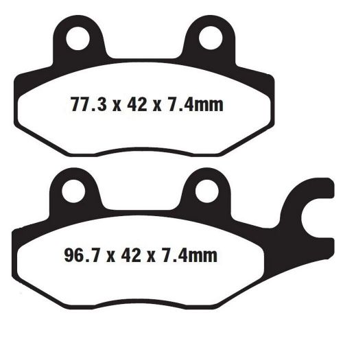 Brenta brake pads 3064 organic rear for hyosung gv 250 300-