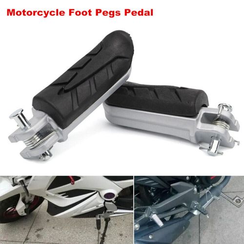 Universal motorcycle foot pegs pedal foot rest luminum alloy for scooter bike