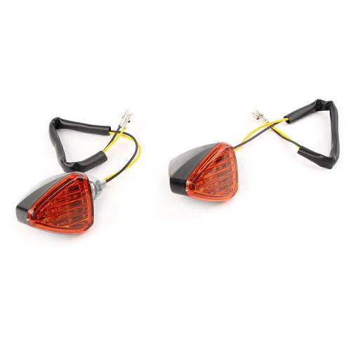 Motorcycle LED Amber Turn Signal Light Indicator Lamp Fit Honda Yamaha Orange