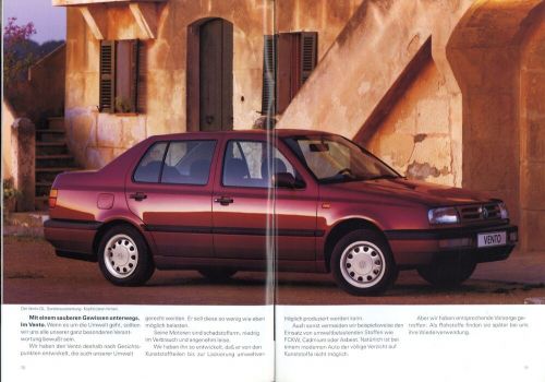 Vw vento brochure 1994 1/94 d brochure prospectus brochure catalogue catalogue-