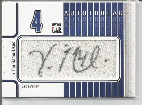 13-14 ITG Used #ATVL Vincent Lecavalier Autothreads Auto #/10