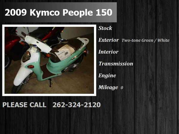 2009 kymco people 150