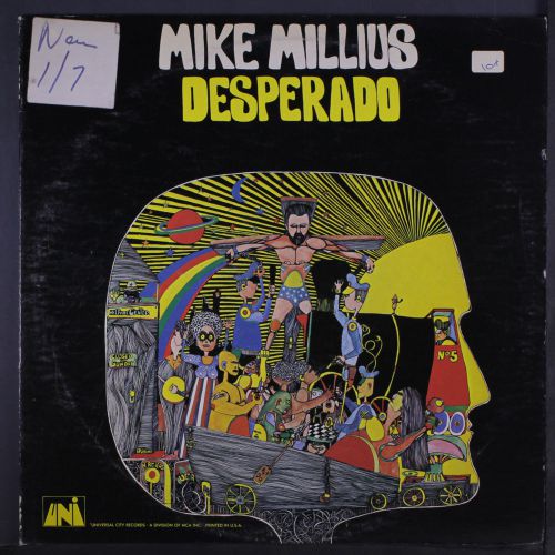 Mike millius: desperado lp (vg+ cover, toc, promo tobc) rock &amp; pop