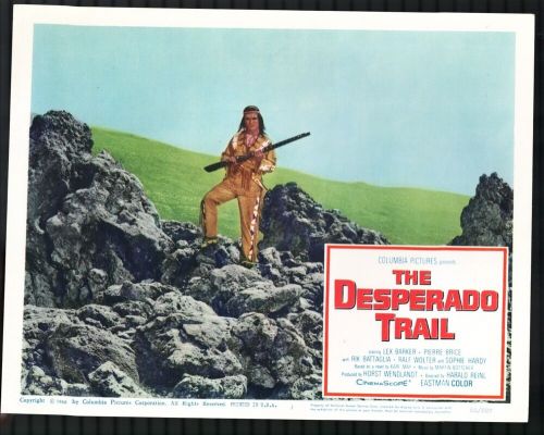 Lobby card: desperado trail 11&#034;x14&#034; lobby card #3 pierre brice western