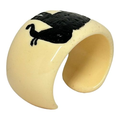 Jessica kagan cushman resin cuff bracelet elephant theme