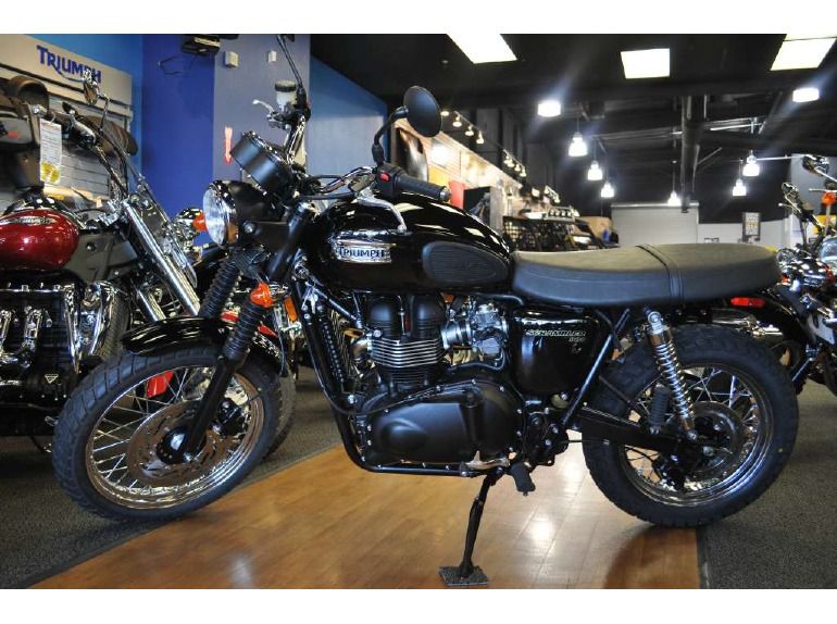 2013 triumph scrambler - jet black 