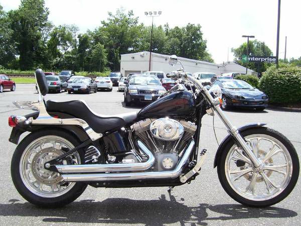 04 harley-davidson fxst softail standard loaded with accessories!