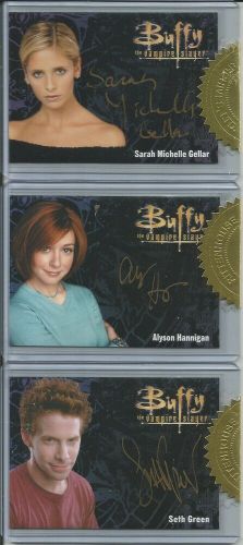 Sarah Michelle Gellar, Alyson Hannigan, Seth Green Ultimate Collectors Autograph