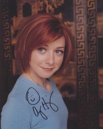 ALYSON HANNIGAN as Willow - Buffy GENUINE SIGNED AUTOGRAPH