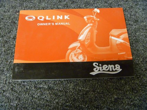 Qlink Sienna Scooter Owner Operator Manual User Guide