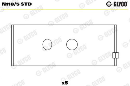 Glyco n118/5 std camshaft bearing for aro audi audi (faw) dacia seat skoda vw-