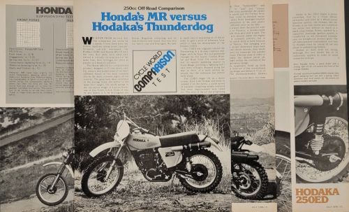 1976 Honda MR250 vs Hodaka 250 Thunderdog 10p Motorcycle Test Article