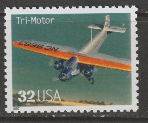 3142p Tri-Motor Classic American Aircraft MNH (1997)