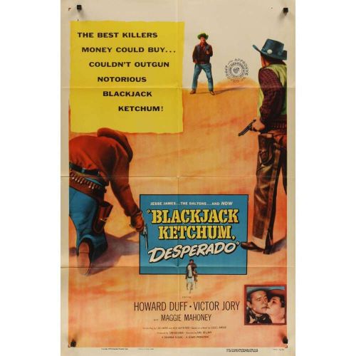 BLACKJACK KETCHUM DESPERADO US 1sh Movie Poster - 1956 - Western