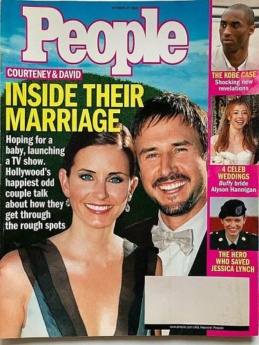 Courteney cox &amp; david arquette 2003 people magazine alyson hannigan