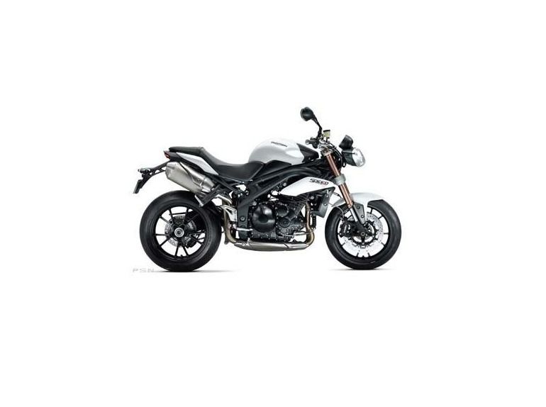 2013 triumph speed triple abs - crystal white 