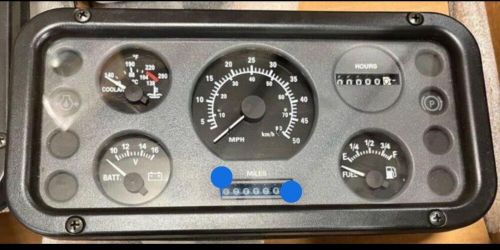 Textron Cushman Tachometer Panel 12V.NEG.GND. 543AAN Stewart Warner Co S#59157