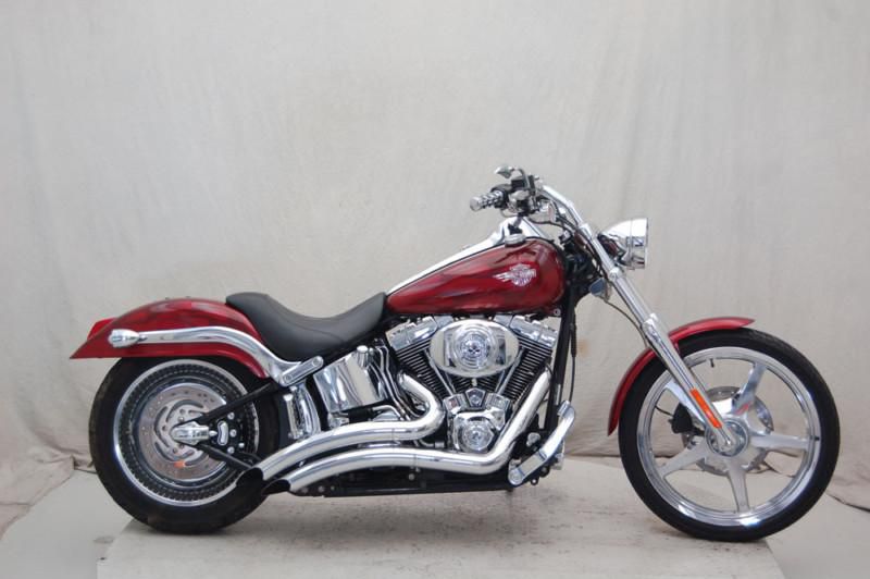 2004 harley davidson softail deuce fxstd red with flames p12662