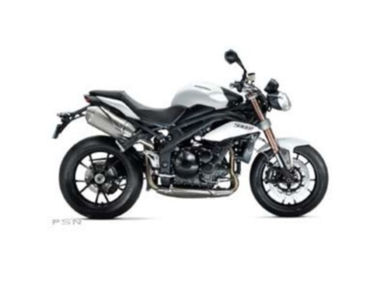 2013 triumph speed triple abs - crystal white 