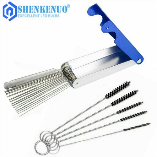 Carburetor Cleaning Tool Needles Brushes Set Motorcycle Carb Tiny Jet Cleaner