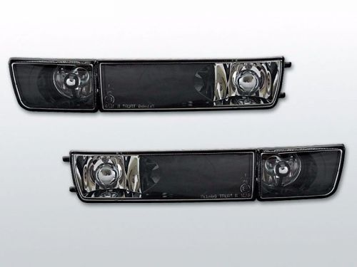 NEW FRONT INDICATORS TURN SIGNALS KPVW14 VW GOLF 3 / VENTO WITH FOG LIGHTS BLACK