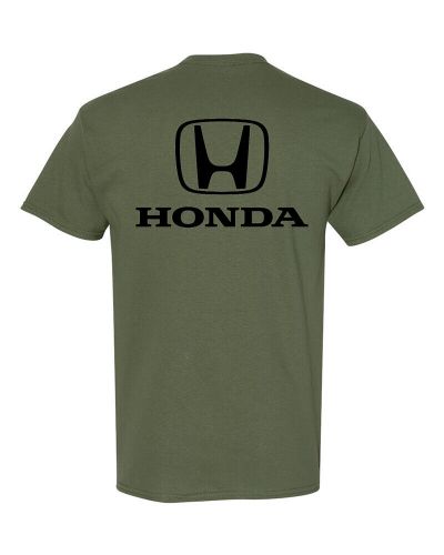 Honda military green/black classic logo tee