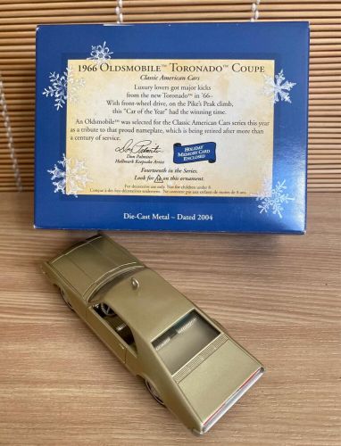 Hallmark keepsake ornament 1966 oldsmobile toronado coupe classic cars 2024