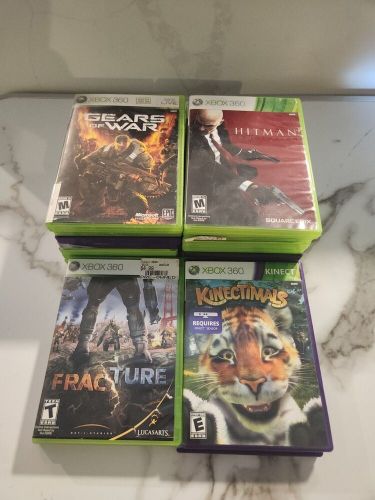 Xbox 360 Game Lot 18 Games Regular And Kinect Gears Of War, Battlefield, Halo 4