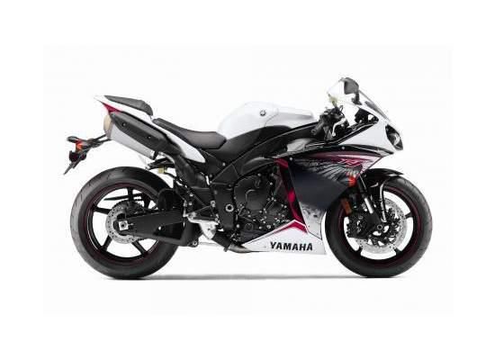 2012 yamaha yzf-r1 - pearl white/candy red  sportbike 