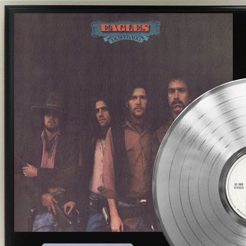 Eagles - Desperado Silver LP Record Plaque Display