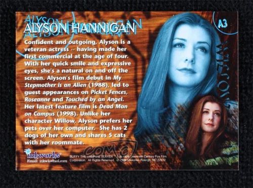 1998 Inkworks Buffy the Vampire Slayer Season 1 Alyson Hannigan as Willow Auto