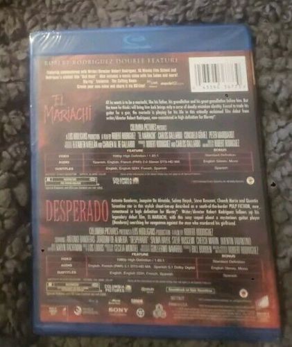 Desperado / el mariachi blu ray double feature robert rodriguez bonus features