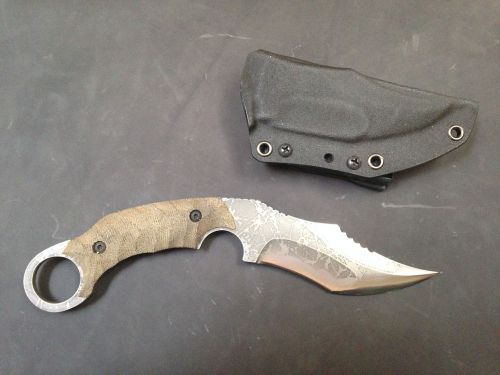 Kiku Matsuda Desperado Karambit Custom Fixed Blade Knife