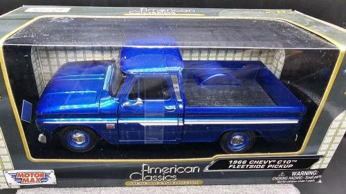 Motor Max American Classics 1966 Chevy C10 Pickup Blue 1/24