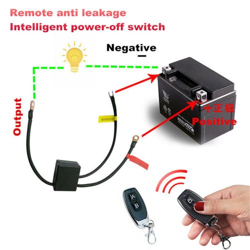 Motorcycle Battery Disconnect Cut Off Isolator Master Switches Remote Control