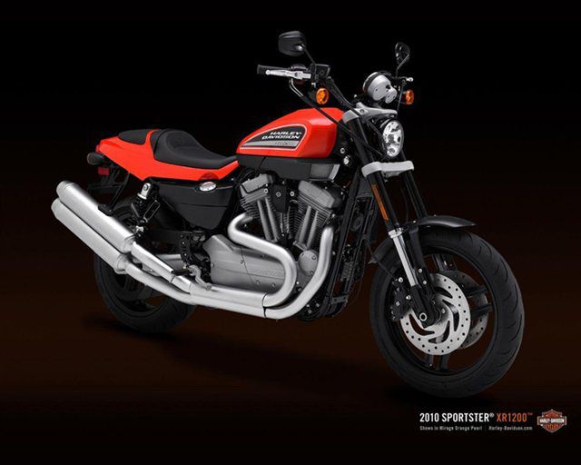 2010 Orange Harley Davidson Sportster