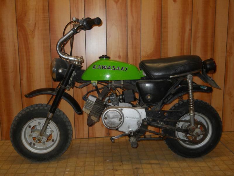 1979 kawasaki kv75 kv 75 mini trail pit bike starter motorcycle * see video *