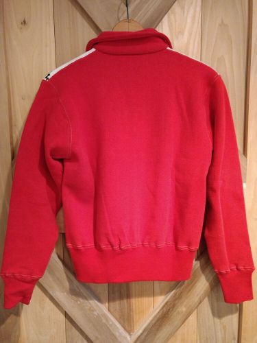 Cushman vtg 50s rockabilly motorcycle biker pullover sweater japan atomic snow