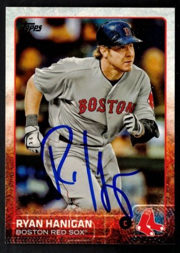 2015 Topps Ryan Hannigan Card #448 Autograph Signed Red Sox