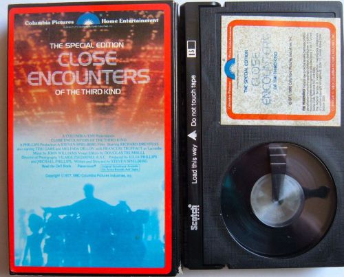 Close encounters of the third kind beta special edition video movie betamax ufos