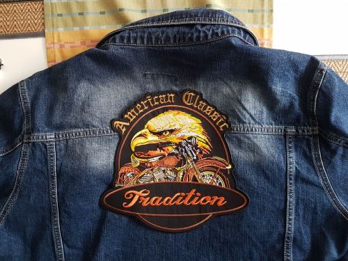 American classic xxl patch patch backpatch back patch motorcycle biker v2-