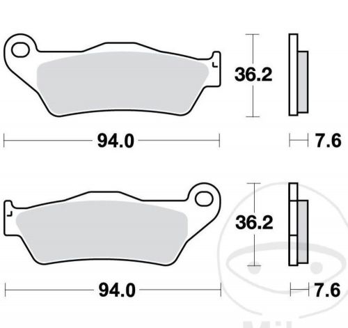 Sinter brake pads for ktm egs exc-f lc4-e sx sx sxf husaberg aprilia husqvarna-