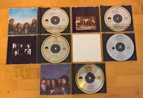 Eagles 5 cd lot - (1972 elektra), desperado, one of these nights, on the boarder