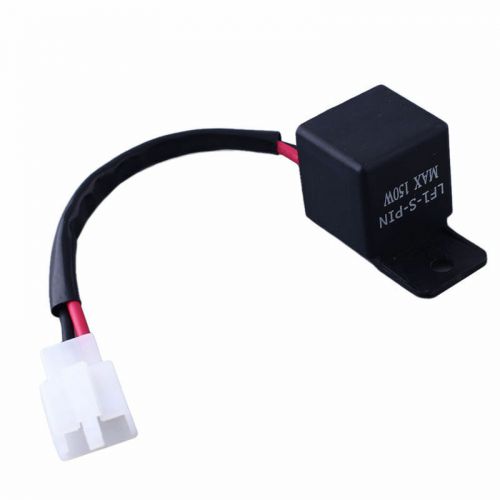 2-Pin 12V Electronic LED Flasher Relay Fix Motorcycle Turn Signal Lights Blinker