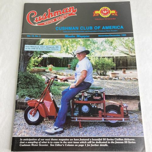 Cushman club of america magazines 1995-1996 volume 10 number 1-6 complete set