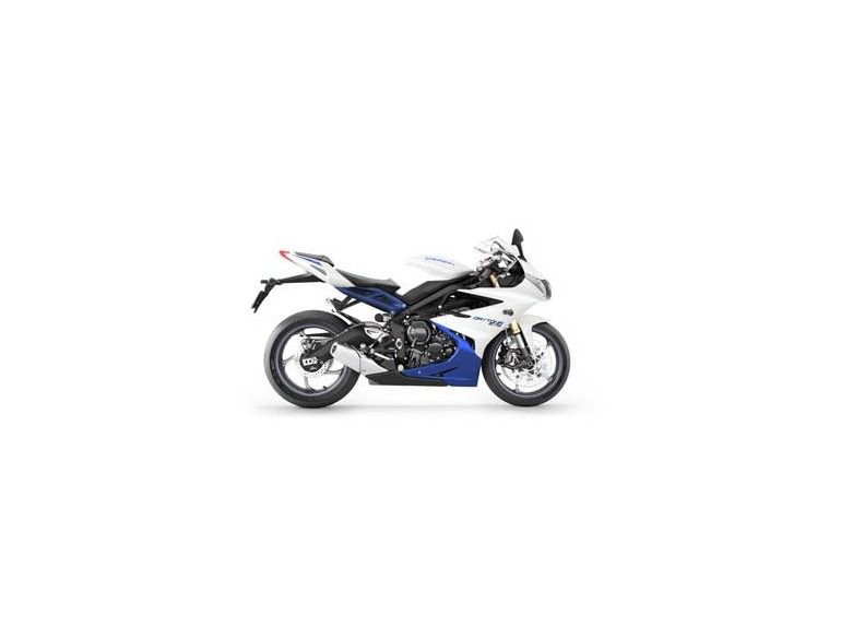 2013 triumph daytona 675 - crystal white / sapphire blue 