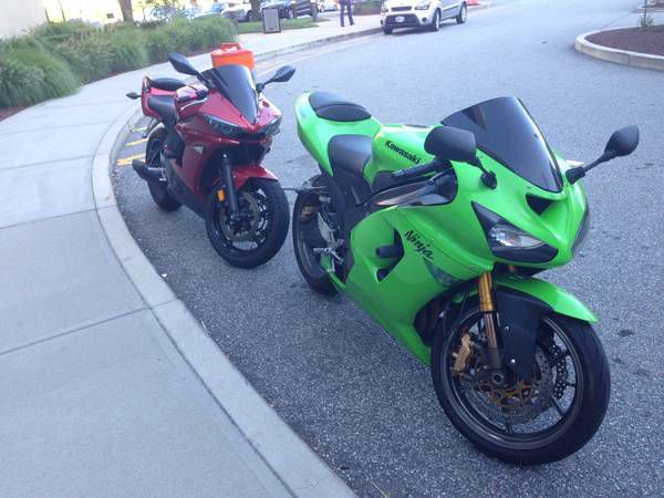 2006 kawasaki zx6r , 2007 yahama yzf-r6