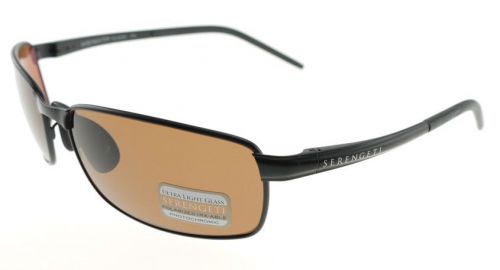 Serengeti vento satin black polarized drivers sunglasses 7297