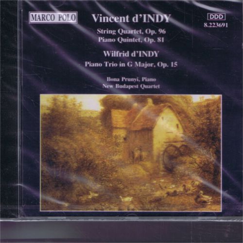 CD NEW SEALED MARCO POLO VINCENT D&#039;INDY - STRING QUARTET, PIANO QUINTET